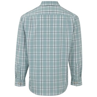 Image showing  Men's Plaid Stretch Poplin Long-Sleeve Button-Down Shirt
