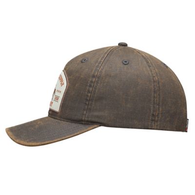 Image showing  Unisex Adult Waxed Canvas Baseball Cap with Logo Patch