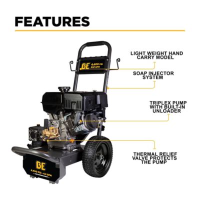 Image showing  4200 PSI 4.2 GPM Cold Water Gas Pressure Washer Powerease 420cc Engine and Triplex Pump