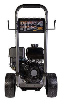 Image showing 8 th BE Power Equipment 4200 PSI 4.2 GPM Cold Water Gas Pressure Washer Powerease 420cc Engine and Triplex Pump
