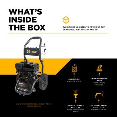 Image showing  3200 PSI 2.5 GPM Cold Water Gas Pressure Washer Powerease 212CC Engine and Axial Pump