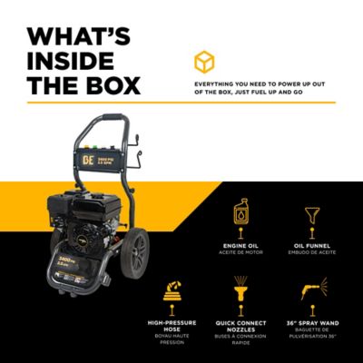 Image showing  3400 PSI 2.5 GPM Cold Water Gas Pressure Washer Powerease 223CC Engine and Axial Pump