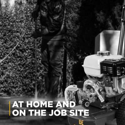 Image showing 6 th BE Power Equipment 4200 PSI 4.2 GPM Cold Water Gas Pressure Washer Honda GX390 Engine and Comet Triplex External Unloader Pump