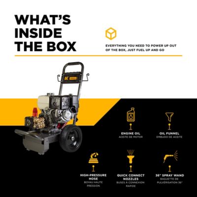 Image showing  4200 PSI 4.2 GPM Cold Water Gas Pressure Washer Honda GX390 Engine and Comet Triplex Pump