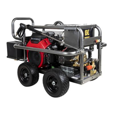 BE Power Equipment 5000PSI 5.0 GPM Cold Water Gas Belt Drive Pressure Washer Honda GX690 & Comet Triplex Pump Roll Cage