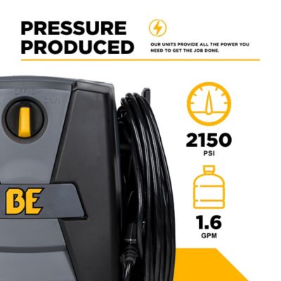 Image showing  2150 PSI 1.6 GPM Cold Water Corded Electric Pressure Washer
