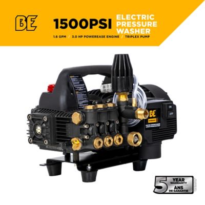 Image showing  1500 PSI 1.6 GPM Cold Water Corded Electric Hand Carry Portable Pressure Washer