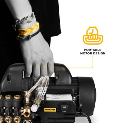 Image showing 6 th BE Power Equipment 1500 PSI 1.6 GPM Cold Water Corded Electric Hand Carry Portable Pressure Washer