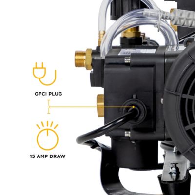 Image showing 7 th BE Power Equipment 1500 PSI 1.6 GPM Cold Water Corded Electric Hand Carry Portable Pressure Washer