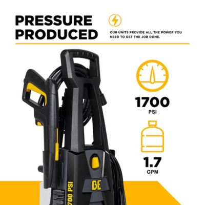 Image showing  1700 PSI 1.7 GPM Cold Water Corded Electric Pressure Washer