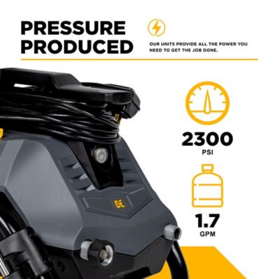 Image showing  2300 PSI 1.7 GPM Cold Water Corded Electric Pressure Washer with Detachable Cart