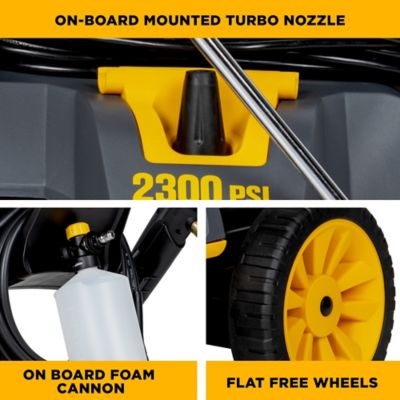 Image showing 5 th BE Power Equipment 2300 PSI 1.7 GPM Cold Water Corded Electric Pressure Washer with Detachable Cart