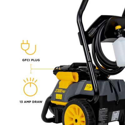 Image showing 6 th BE Power Equipment 2300 PSI 1.7 GPM Cold Water Corded Electric Pressure Washer with Detachable Cart
