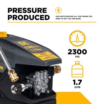 Image showing  2300 PSI 1.7 GPM Cold Water Corded Electric Pressure Washer