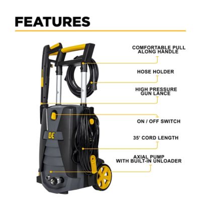 Image showing  2000 PSI 1.7 GPM Cold Water Corded Electric Pressure Washer