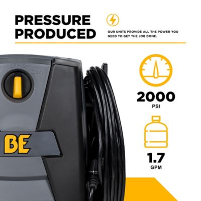 Image showing  2000 PSI 1.7 GPM Cold Water Corded Electric Pressure Washer