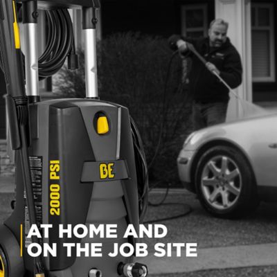 Image showing 9 th BE Power Equipment 2000 PSI 1.7 GPM Cold Water Corded Electric Pressure Washer