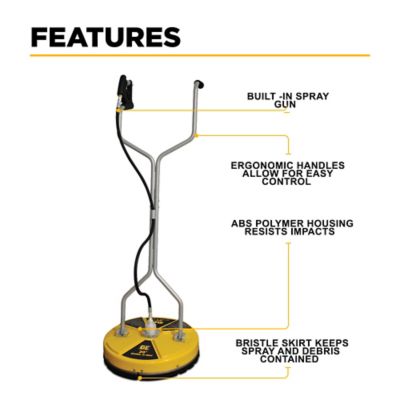Image showing  20 in. Whirl-A-Way Commercial Pressure Washer Surface Cleaner