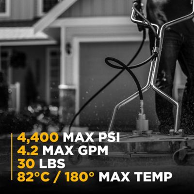 Image showing 7 th BE Power Equipment 20 in. Whirl-A-Way Commercial Pressure Washer Surface Cleaner with Wheels