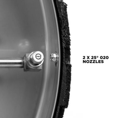 Image showing  20 in. Whirl-A-Way Stainless Steel Commercial Pressure Washer Surface Cleaner for Hot/Cold Water