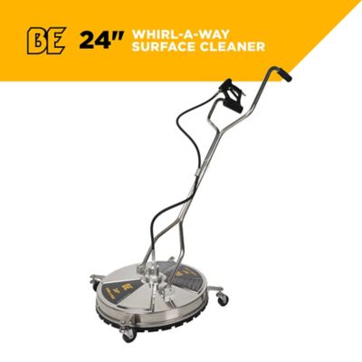 Image showing  24 in. Whirl-A-Way Stainless Steel Commercial Pressure Washer Surface Cleaner for Hot/Cold Water