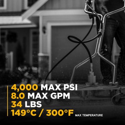 Image showing 7 th BE Power Equipment 24 in. Whirl-A-Way Stainless Steel Commercial Pressure Washer Surface Cleaner for Hot/Cold Water