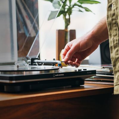 Image showing  AT-LP70X Fully Automatic Belt-Drive Turntable, Black/Gray