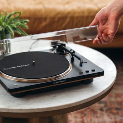 Image showing  AT-LP70XBT Bluetooth Fully Automatic Belt-Drive Turntable, Black/Bronze