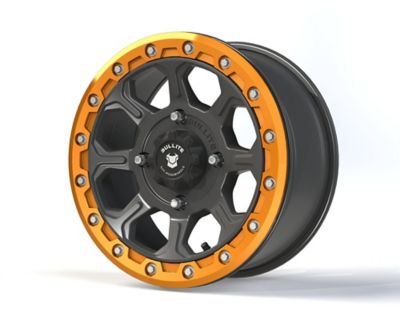 Image showing  [BT-03] 14 x 7.0 / 4 x 156 - Gunmetal Gray rim, Aerospace Orange beadlock