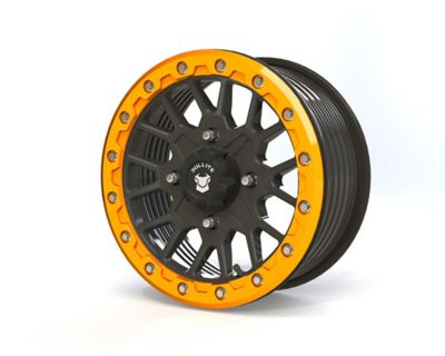 BULLITE BT-05 15 x 7.0 / 4 x 137 - Satin Black Rim, Aerospace Orange Beadlock
