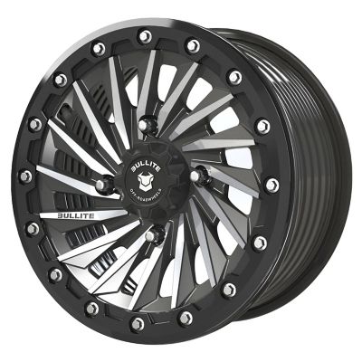 BULLITE [BT-08] 14 x 7.0 / 4 x 137 - Satin Black Rim, Satin Black Beadlock