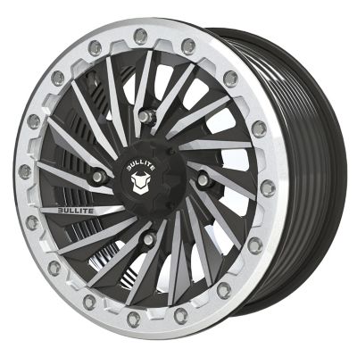 BULLITE [BT-08] 15 x 7.0 / 4 x 156 - Satin Black rim, Raw beadlock
