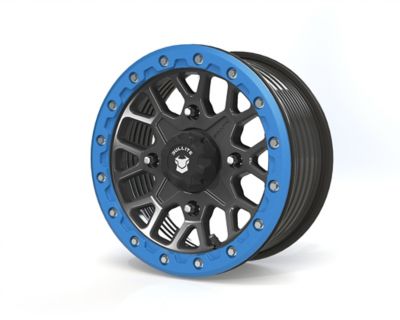 BULLITE BT-05 14 x 7.0 / 4 x 156 - Satin Black Rim, Sapphire Blue Beadlock