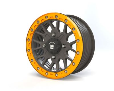 BULLITE BT-05 14 x 7.0 / 4 x 137 - Satin Black Rim, Aerospace Orange Beadlock