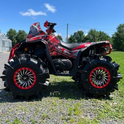 Image showing 5 th BULLITE BT-08 14 x 7.0 / 4 x 137, Satin Black Rim, Bullite Red Beadlock