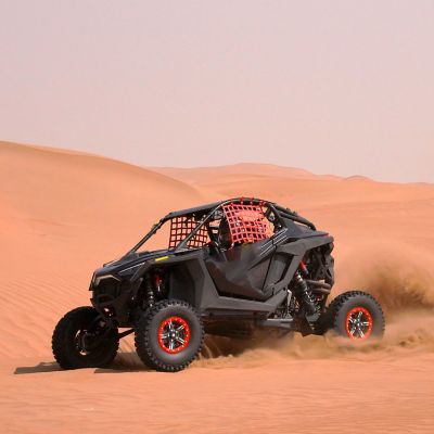 Image showing  [BT-09] 15 x 7.0 / 5 x 114.3 - Gunmetal Gray rim, Bullite Red beadlock