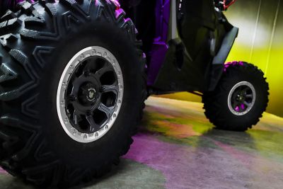 Image showing  BT-03 14 x 7.0 / 4 x 156, Satin Black rim, Raw beadlock