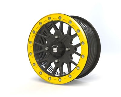 BULLITE BT-05 14 x 7.0 / 4 x 137 - Satin Black Rim, Neo Yellow Beadlock