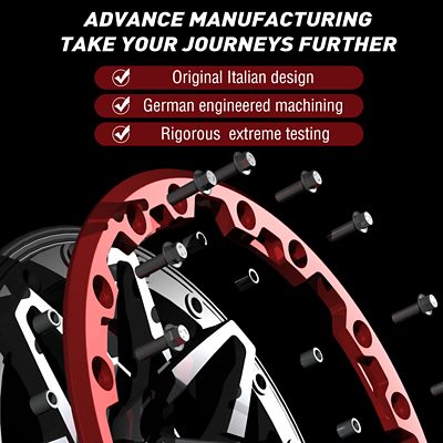 Image showing  BT-03 15 x 7.0 / 4 x 156 - Gunmetal Gray Rim, Sapphire Blue Beadlock