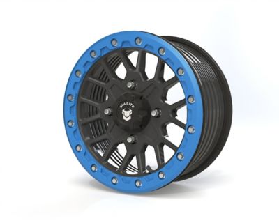BULLITE BT-05 14 x 7.0 / 4 x 137 - Satin Black Rim, Sapphire Blue Beadlock
