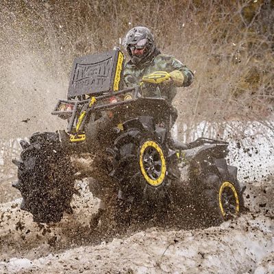 Image showing 3 th BULLITE BT-03 14 x 7.0 / 4 x 156, Satin Black rim, Neo Yellow beadlock