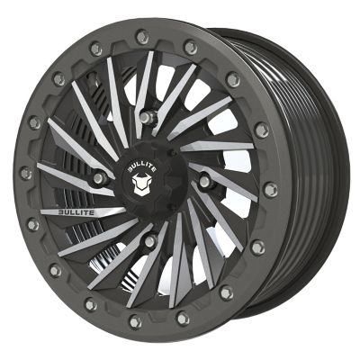 BULLITE [BT-08] 14 x 7.0 / 4 x 156 - Satin Black Rim, Gunmetal Gray Beadlock