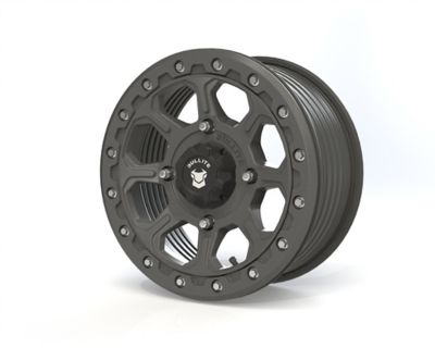 BULLITE BT-03 15 x 7.0 / 4 x 156 - Gunmetal Gray Rim, Gunmetal Gray Beadlock