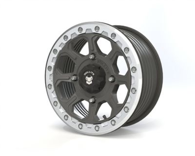 BULLITE BT-03 15 x 7.0 / 4 x 156 - Gunmetal Gray Rim, Raw Beadlock