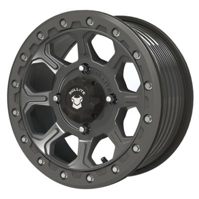 BULLITE [BT-03] 14 x 7.0 / 4 x 156 - Satin Black Rim, Gunmetal Gray Beadlock