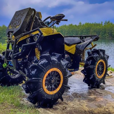 Image showing  BT-06 14 x 7.0 / 4 x 156, Gunmetal Gray Rim, Aerospace Orange Beadlock