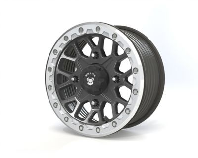 BULLITE BT-05 15 x 7.0 / 4 x 156 - Gunmetal Gray Rim, Raw Beadlock