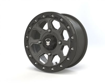 BULLITE BT-03 15 x 7.0 / 4 x 156 - Gunmetal Gray Rim, Satin Black Beadlock