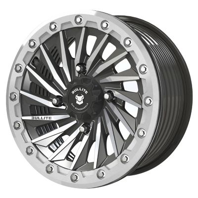 BULLITE [BT-08] 15 x 7.0 / 4 x 137 - Satin Black Rim, Raw Beadlock