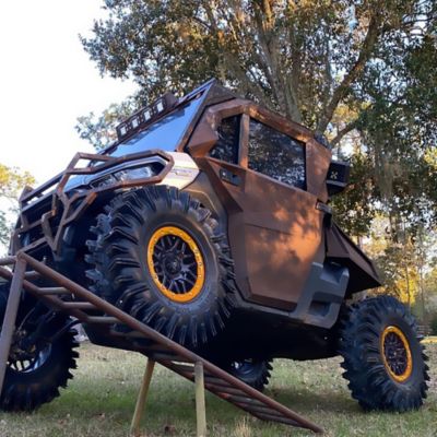 Image showing  BT-06 15 x 7.0 / 4 x 137, Satin Black Rim, Aerospace Orange Beadlock